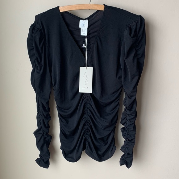 New Joie bodycon ruched top - Picture 3 of 6